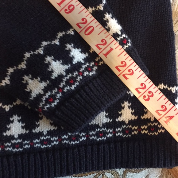 Navy Reindeer sweater by Christopher and Banks. - Picture 7 of 7